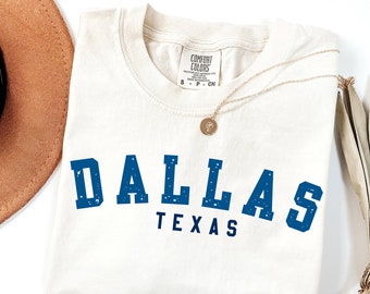 Dallas Texas T-Shirt | Dallas Comfort Colors Unisex Shirt | Dallas Trip Vintage Tee | Dallas Texas Group Shirt | Dallas Basketball Fan Gift