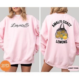 Amalfi Coast Sweatshirt | Italian Crewneck | Italian Gifts | Lemon Hoodie | Italian Market Limoncello Sweater | La Dolce Vita | Summer Gift