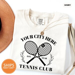Tennis Club Tshirt - Etsy