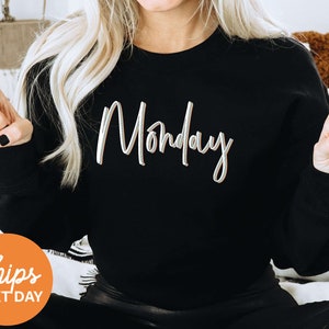 Monday Sweatshirt - Etsy