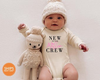 Personalized New to the Crew Baby Bodysuit | New to the Crew Custom Baby Romper | Custom  Toddler Shirt | Baby Shower Gift | Custom Shirts