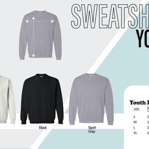 three sweaters are shown in three different colors