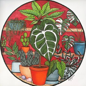 Sammler Garten Kunstdruck