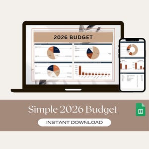 Customizable Google Sheets Budget Template, Personal Finance (Digital Download)