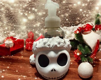 Jabonera navideña con forma de esqueleto de Papá Noel; Impresión 3D, Bath & Body Works
