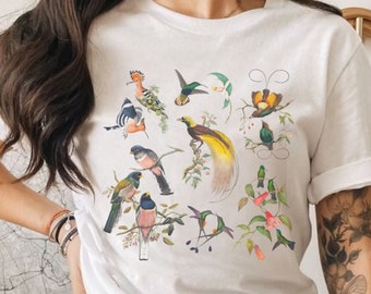 Bird Shirt, Comfort Colors, Animal Lover Shirt, Vintage