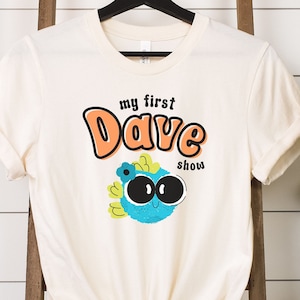 First Dave Show Big Eyed Fish Short Sleeve Tee, First Concert Tee for Youth, Women