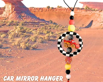 Custom Pixar Cars Mirror Charm: Personalized Car Accessory Gift