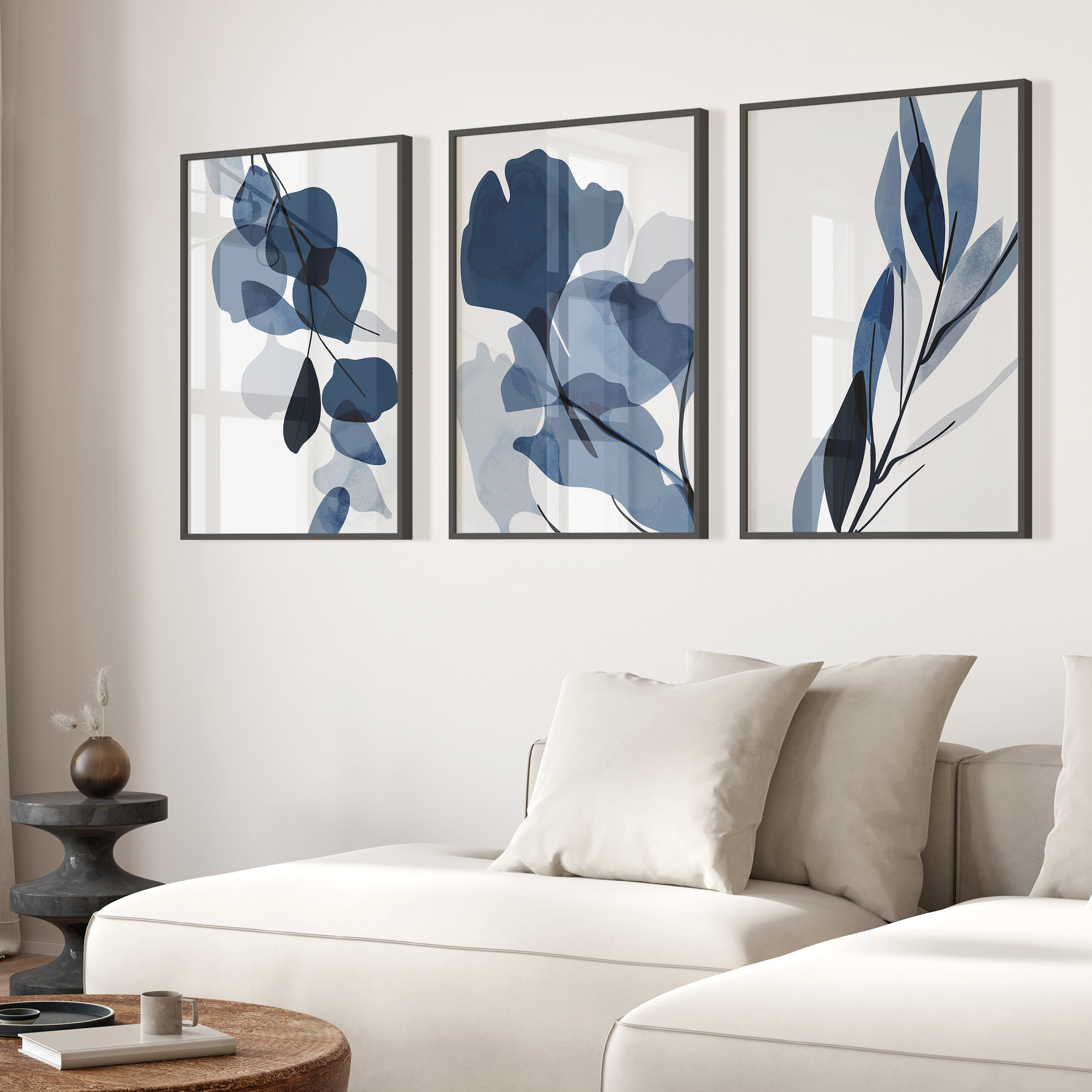 Botanical Wall Art Prints 3 Panel SET 'bohemian Botanicals - Etsy