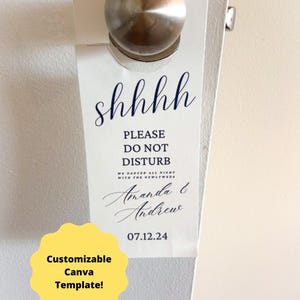 Customizable Door Tag Template Wedding Out-of-Town Guests