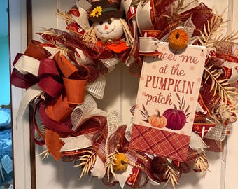 Pumpkin Patch Fall Wteath