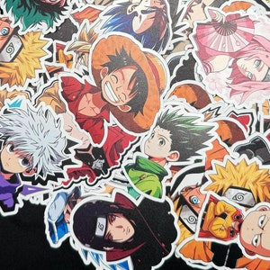 Anime Stickers, 10 Pack, Vinyl Stickers, laptop stickers, FREE Shipping, waterproof, Hydro flask, Manga, Anime Art, Kawaii, DBZ, Anime Gift