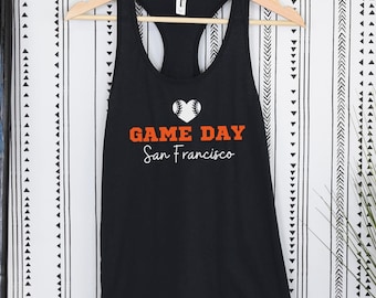 SF Giants Racerback Tank | Game Day Baseball Top