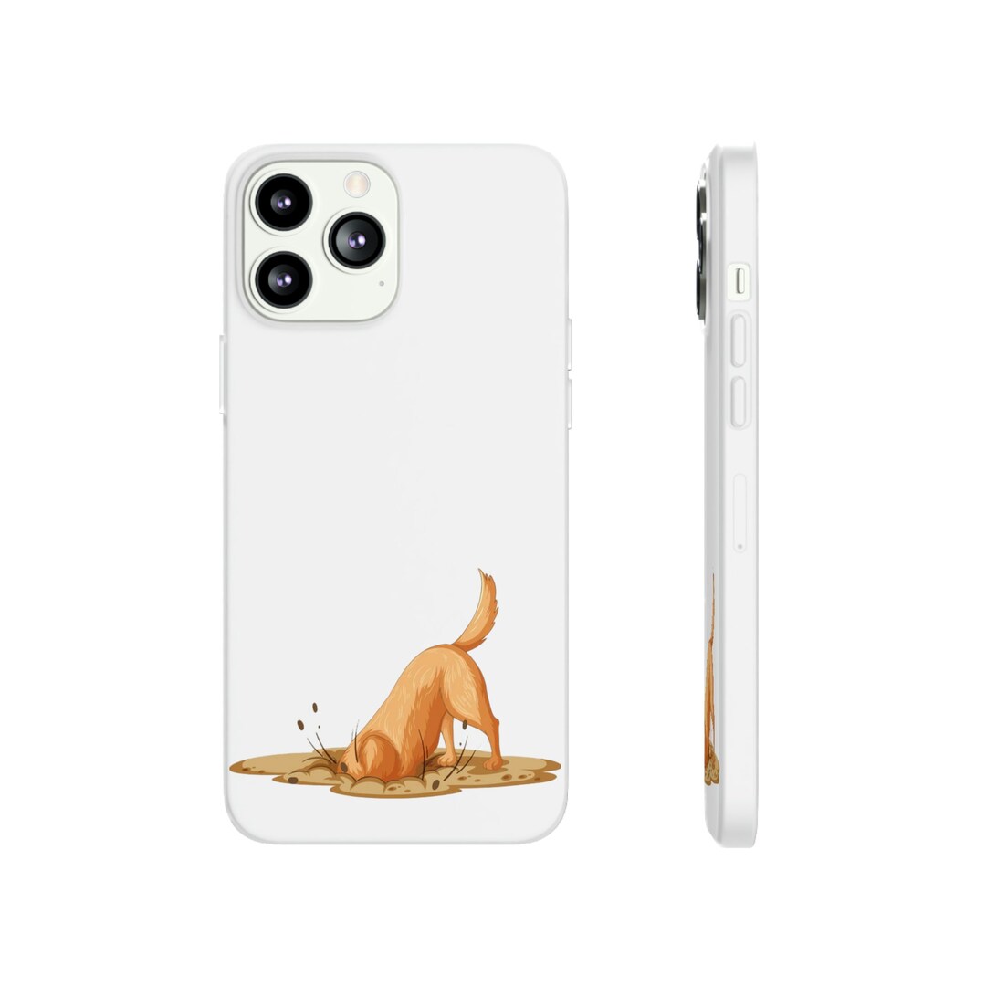 Golden Retriever Digging - Flexi Cases - Etsy