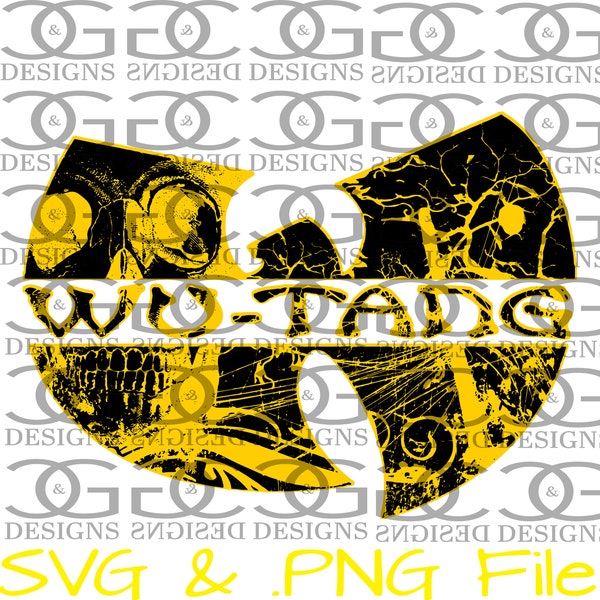 Wu Tang Skull Vector SVG & PNG For T-Shirts, decals etc.