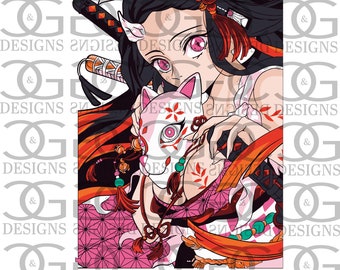 Adult Demon Girl SVG & PNG For T-Shirts, decals etc.