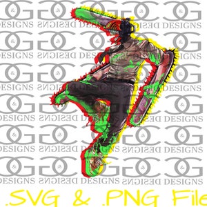 Chain Man SVG & PNG For T-Shirts, decals etc.