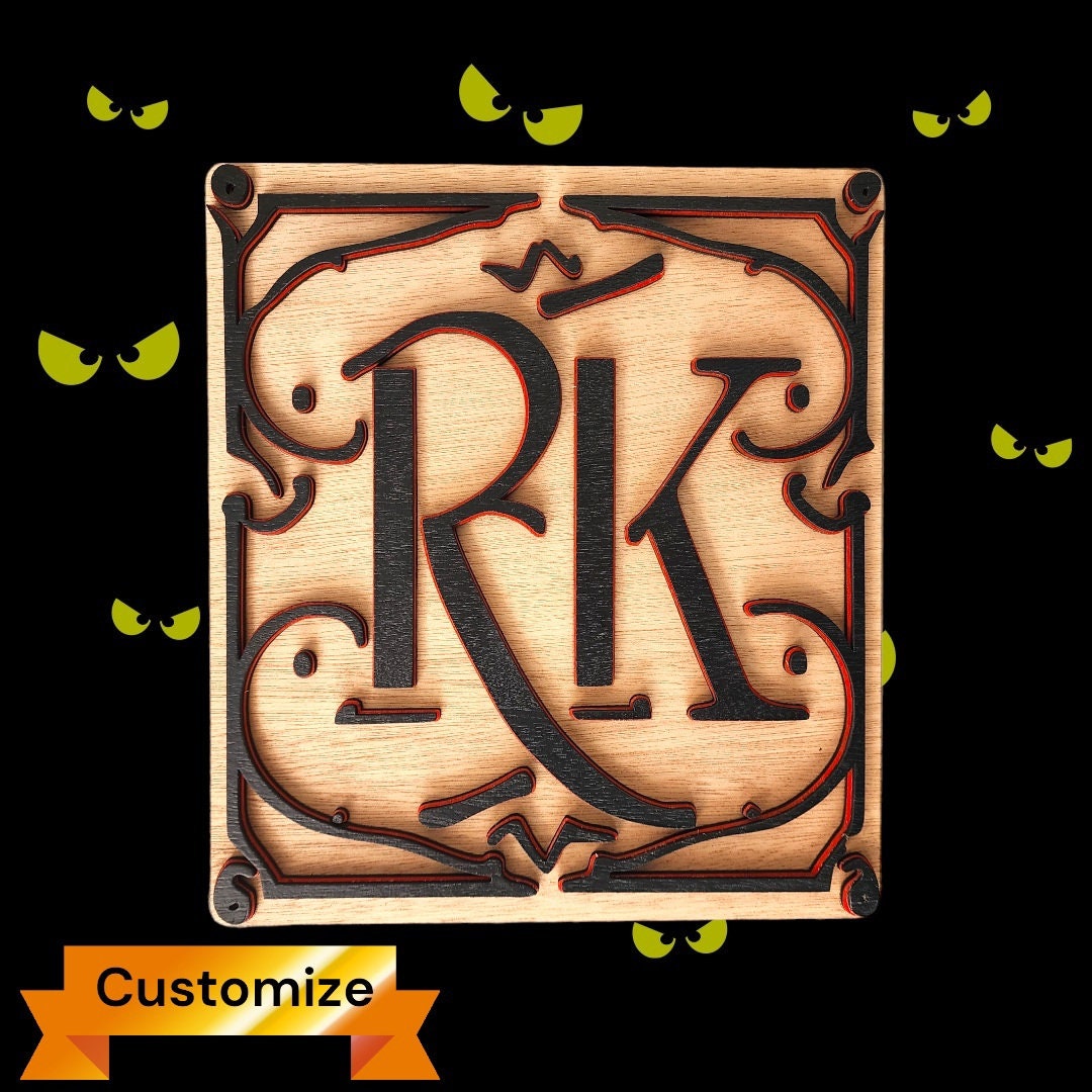 Personalized Initials Monogram Sign - Etsy