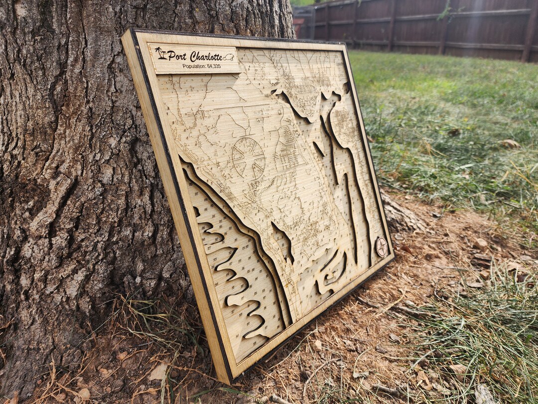 Personalized City 3D Topographic Map Etsy