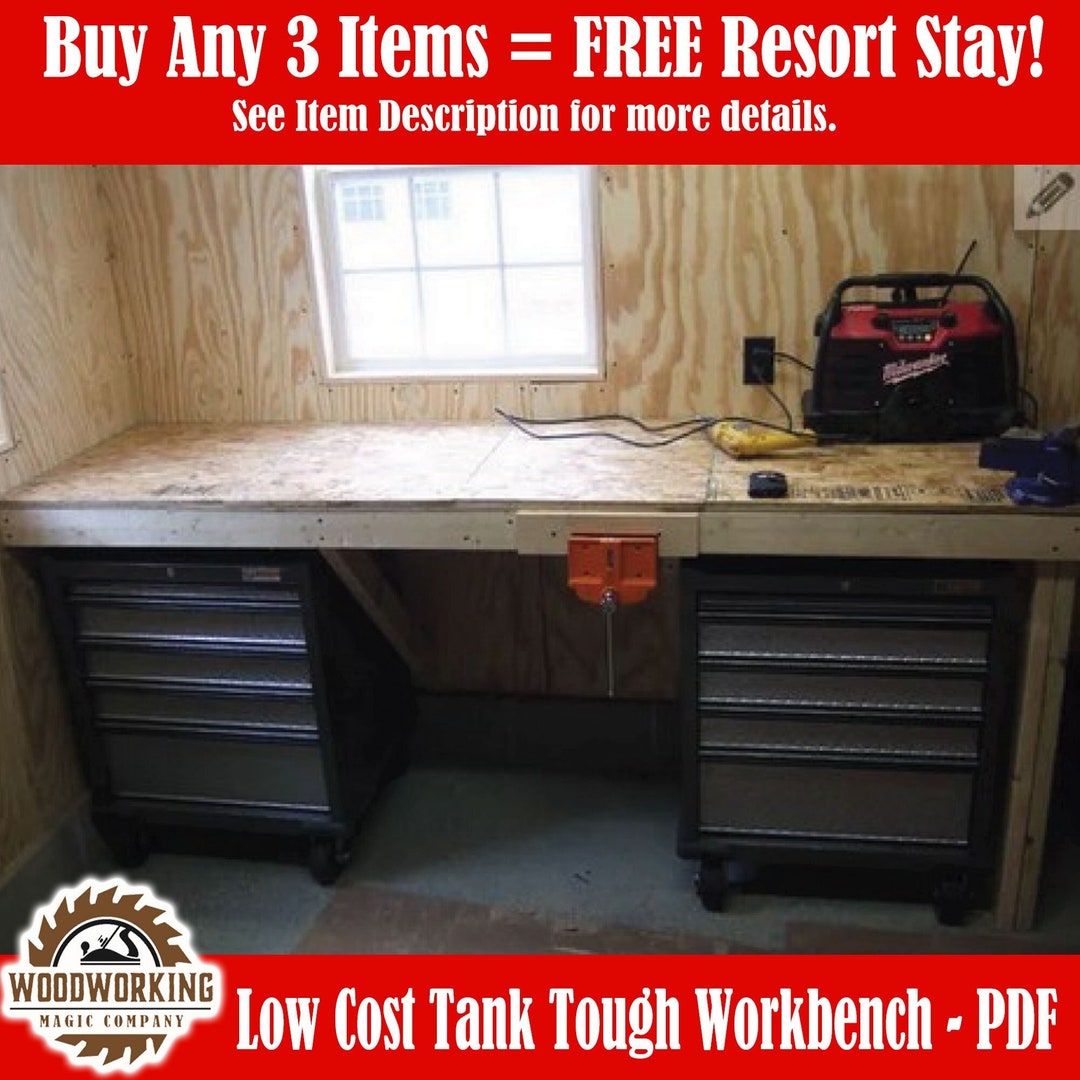Table Saw Workbench Plans Solid DIY Wood Table Step by Step - Etsy