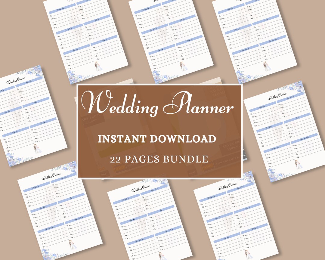 Wedding Planner Printable Printable Wedding Planner Pages Wedding Plan ...