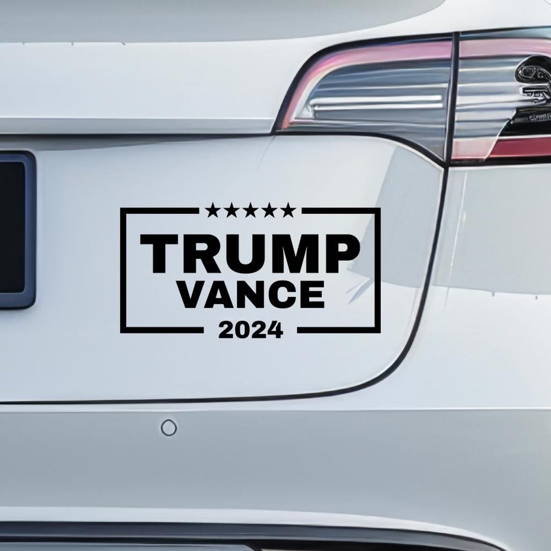 Trump Store Trump Vance 2024 Election Sticker Decal - 3 Inch, Weatherproof, For Car, Laptop, Window Unbranded Political Bumper Sticker