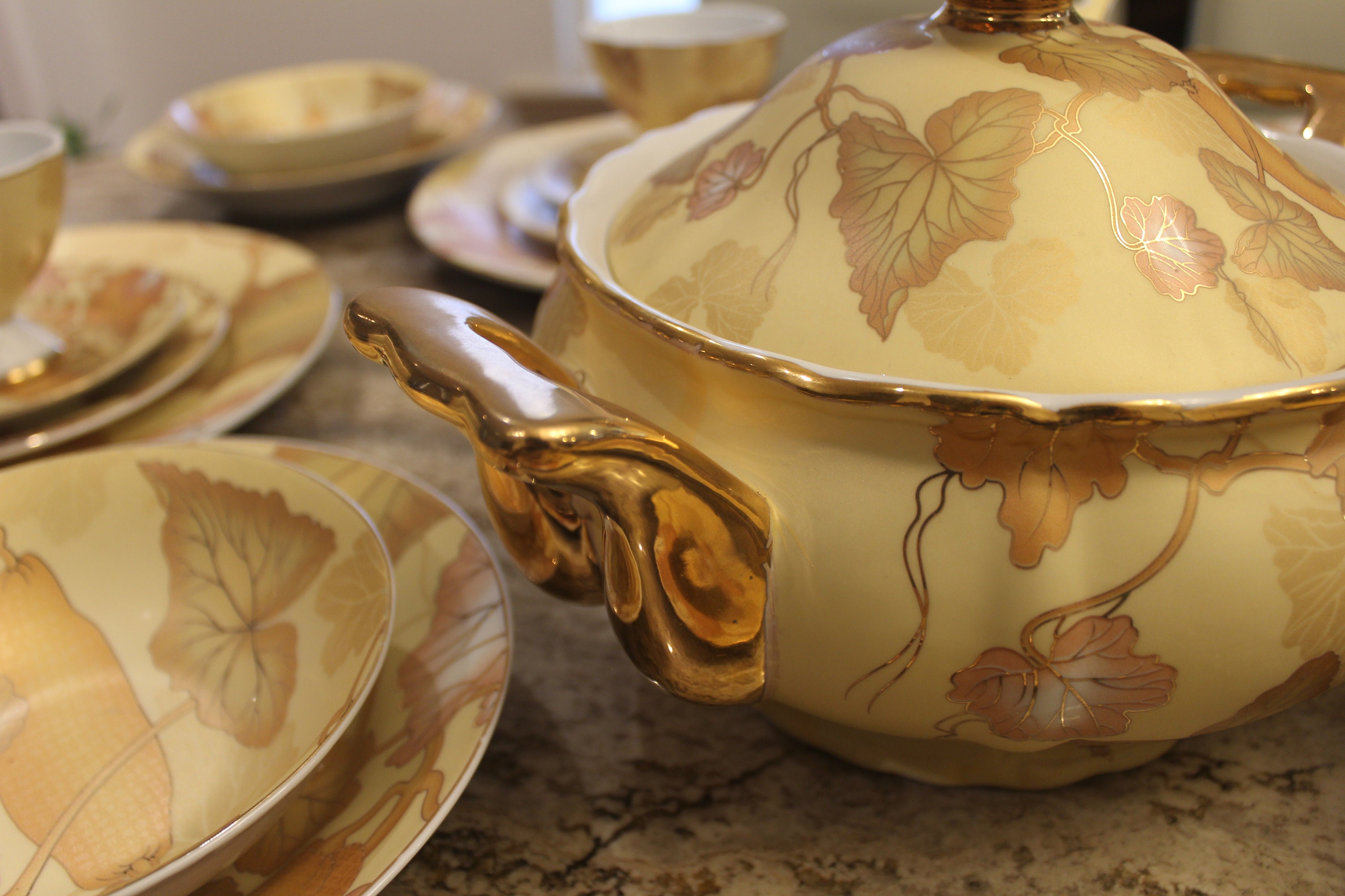 Vintage 24K Gold Collection, Yamasen Gold Collection Fine Porcelain, 78