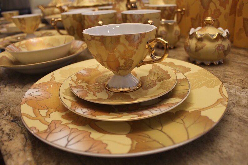 Vintage 24K Gold Collection, Yamasen Gold Collection Fine Porcelain, 78