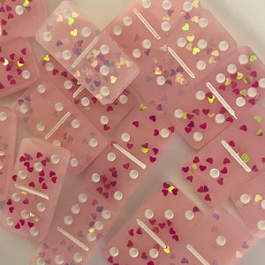 Custom Resin Domino Set (Double Six), dominoes, resin art, custom resin dominoes, purpose home studio