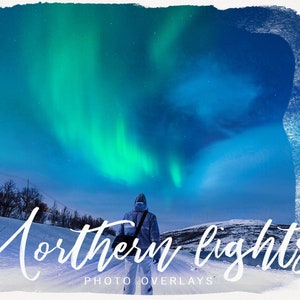 60 Northern Lights Photoshop Overlays