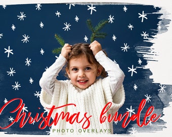 Christmas BUNDLE JPG photoshop overlays