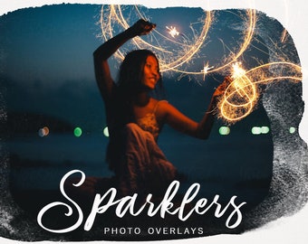 Superpositions de photoshop de mariage Sparklers JPG