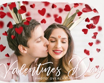 Superposiciones de Photoshop JPG del Día de San Valentín