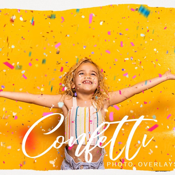 Multicolor Confetti PNG&JPEG photoshop overlays