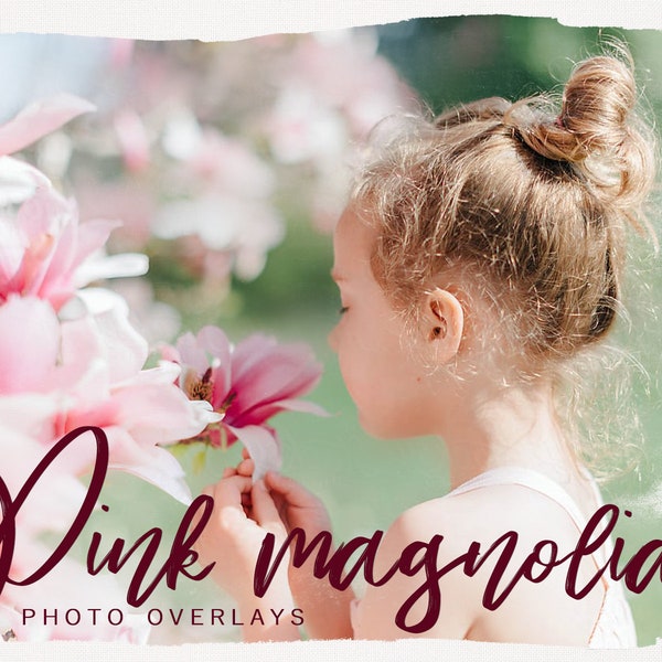 Magnolia PNG photoshop overlays