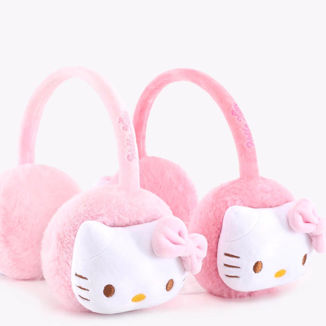 Cute Kawaii Kitty Cat Sanrio Earmuffs Winter Accessories Etsy