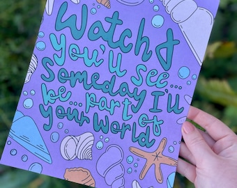 Impresión de La Sirenita