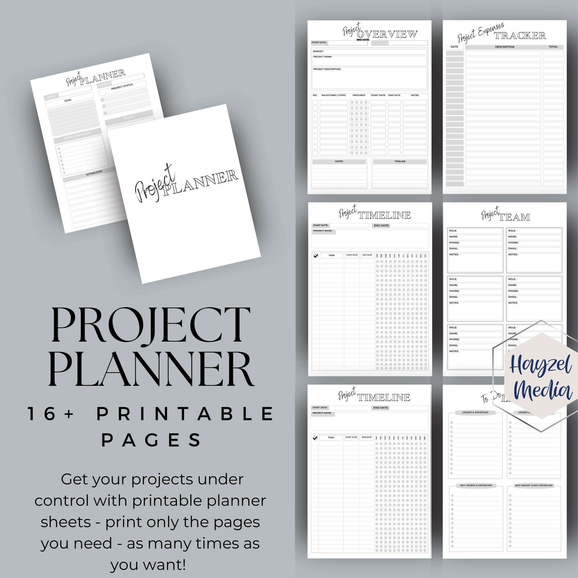 Task Tracker | Project Timeline | Project Management Template | Project ...