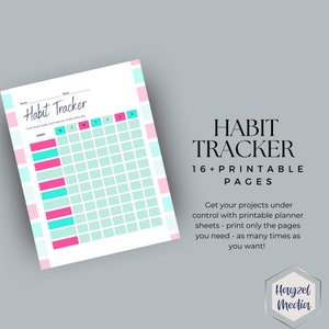 Daily Habit Tracker - Track Your Habits and Improve Your Life  | Daily Tracker | A4 | Habit Tracker Template | Digital Habit Tracker