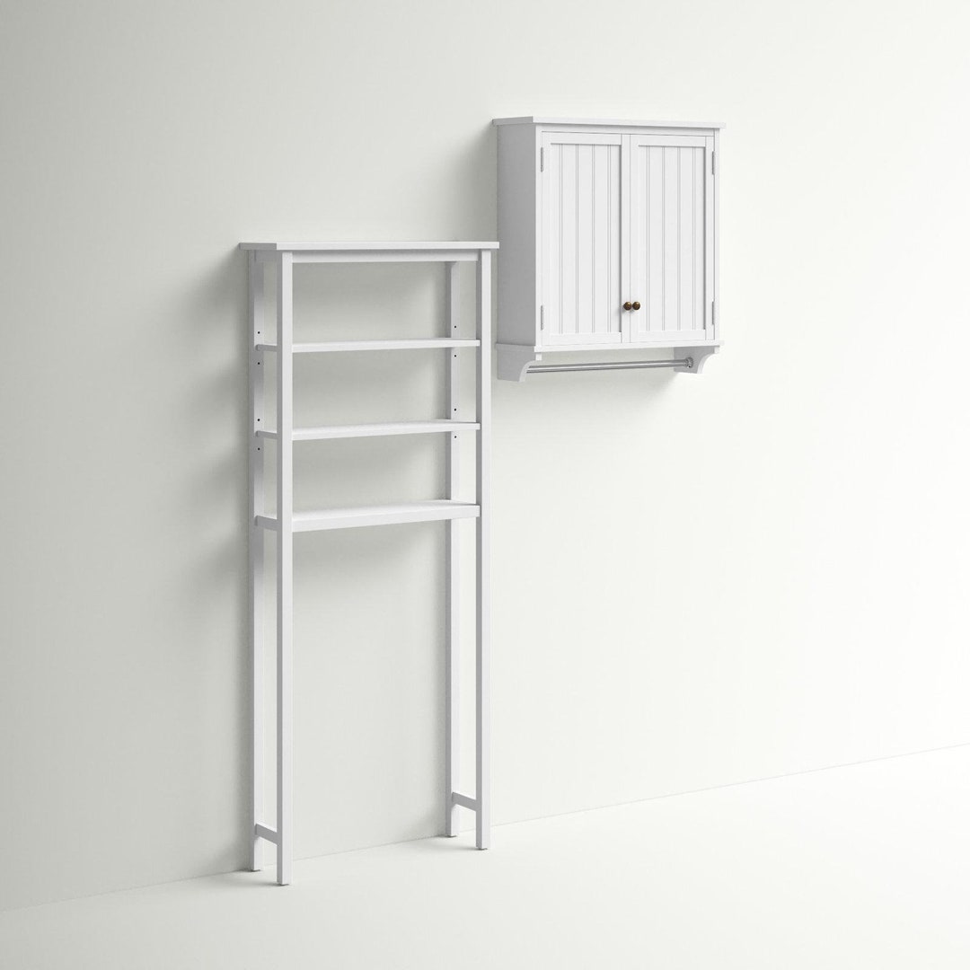 Solid Wood Bathroom Storage Furniture Set Wood Bathroom Etsy