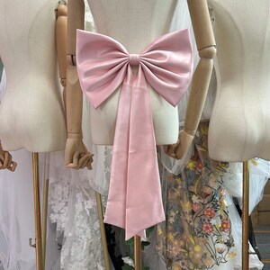 31 Colors Pink Blue White Satin Bow Taffeta Bow Wedding Dress Bow ...