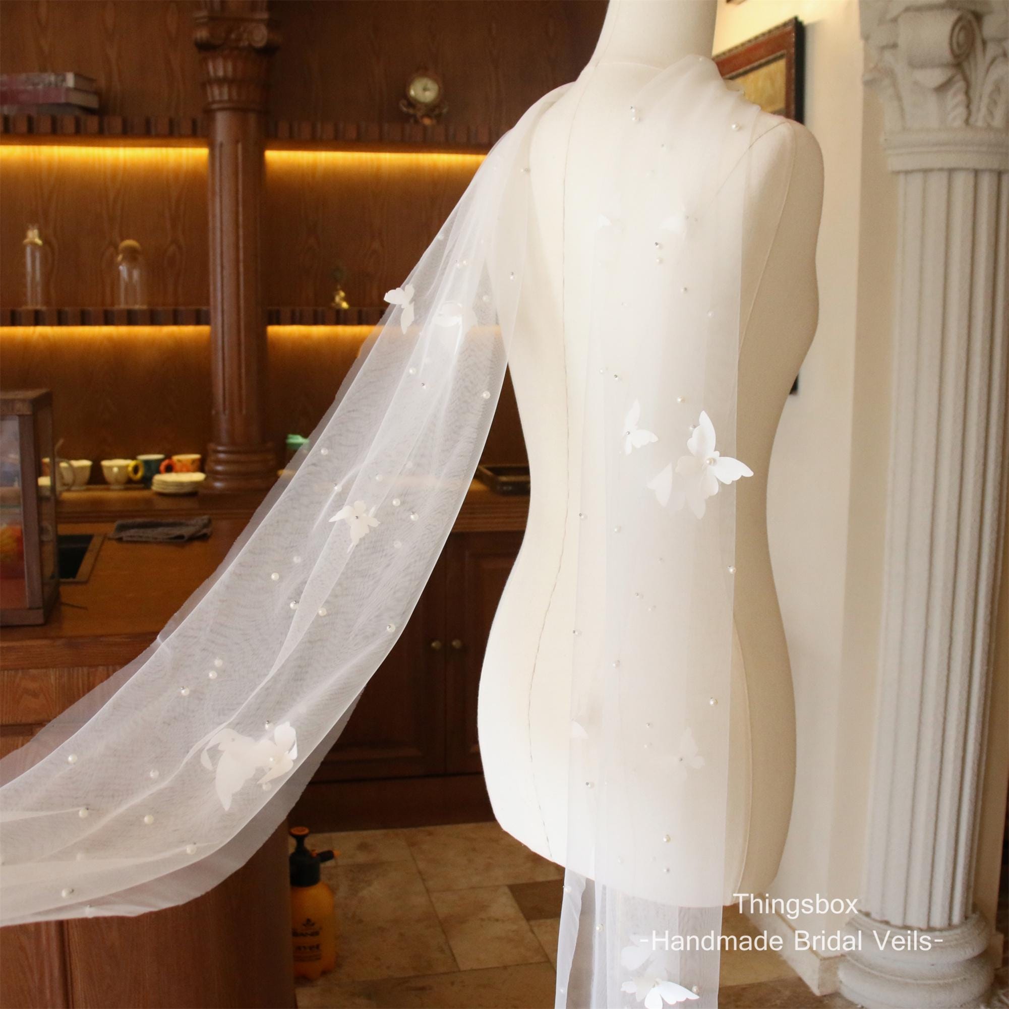 Bridal Veil and Belt - Etsy display picture 2