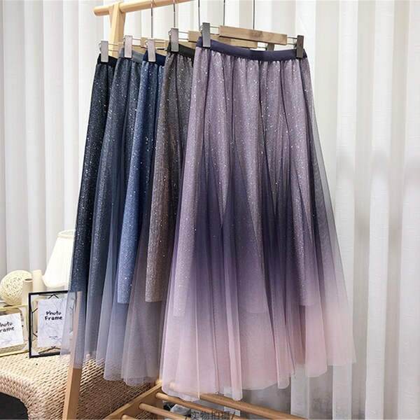 Ombre Tulle Skirt Etsy
