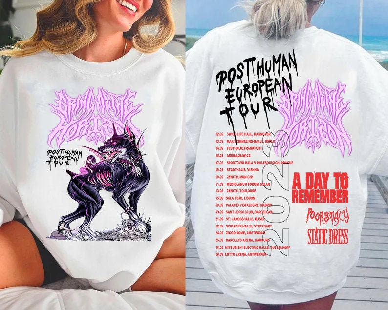 Discover Bring Me The Horizon Post Human European Tour Shirt, Bring Me The Horizon Band Shirt