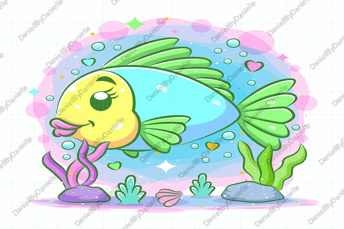 The Little Fish With the Big Lips Swim Under the Blue Sea Pro - Etsy The Little Fish With the Big Lips Swim Under the Blue Sea Pro - Etsy