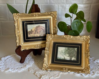 Vintage Gold Ornate Frames Set of 3 Baroque Italian Style Gallery Wall Set