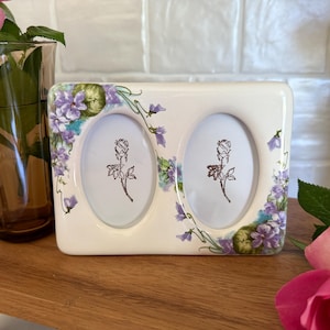 Vintage Floral Ceramic Picture Frames – Floral Cottagecore Decor