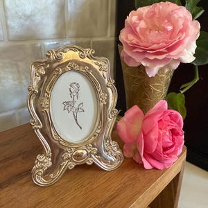 Vintage Brass and Metal Photo Frames, gold and silver tones frames