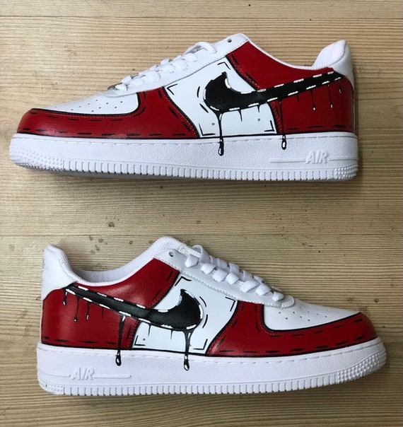 Air Force 1 Custom Rose Drips Personalized Shoes Custom Af1 