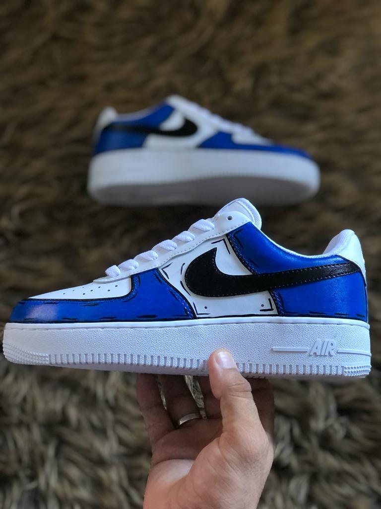 Blue And White Nike Shoes